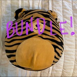 Bundle of 4 Squishmallows 🐯🐨🐉🍊🐅🌈🌀🧡